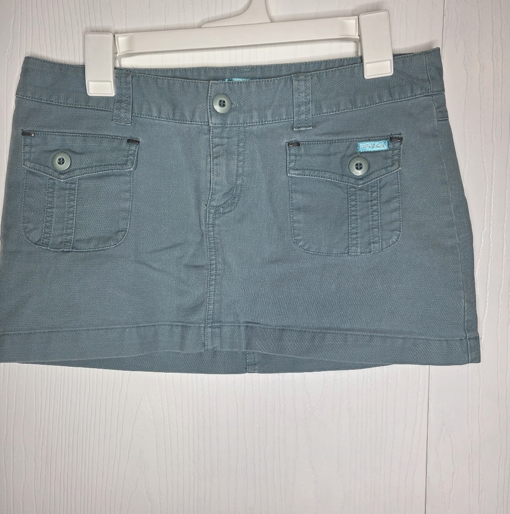 Y2K Billabong Teal Miniskirt Festival Size 7